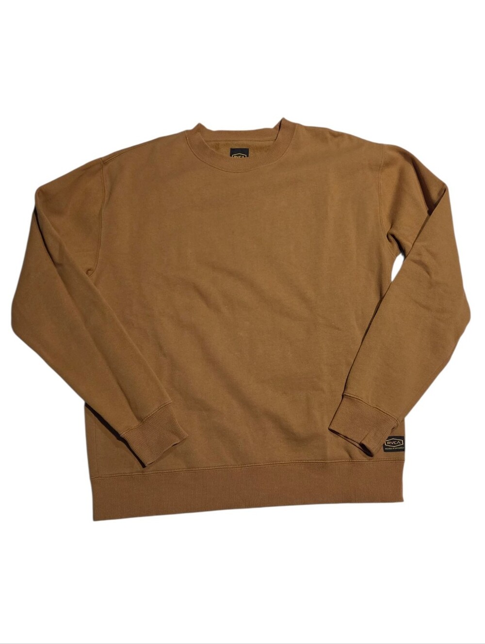 RVCA Mustard Yellow Crew Neck Swearahirt Mens Small